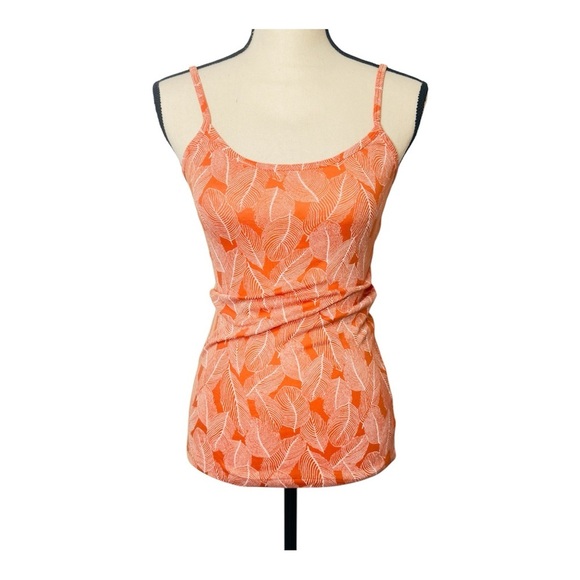 Banana Republic Women's‎ Blouse Top Orange Spaghetti Strap Size Small - Picture 1 of 9